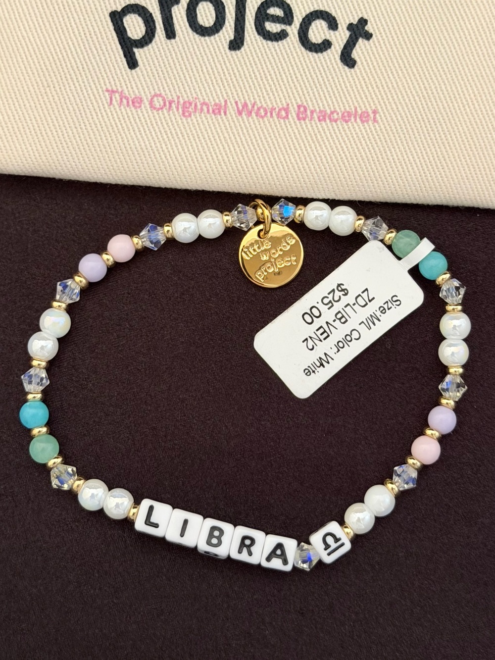 Little Words Project “Libra” Beaded Stretch Bracelet